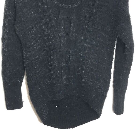 Women’s Duffy Wool & Cashmere Black Sweater - Picture 4 of 9